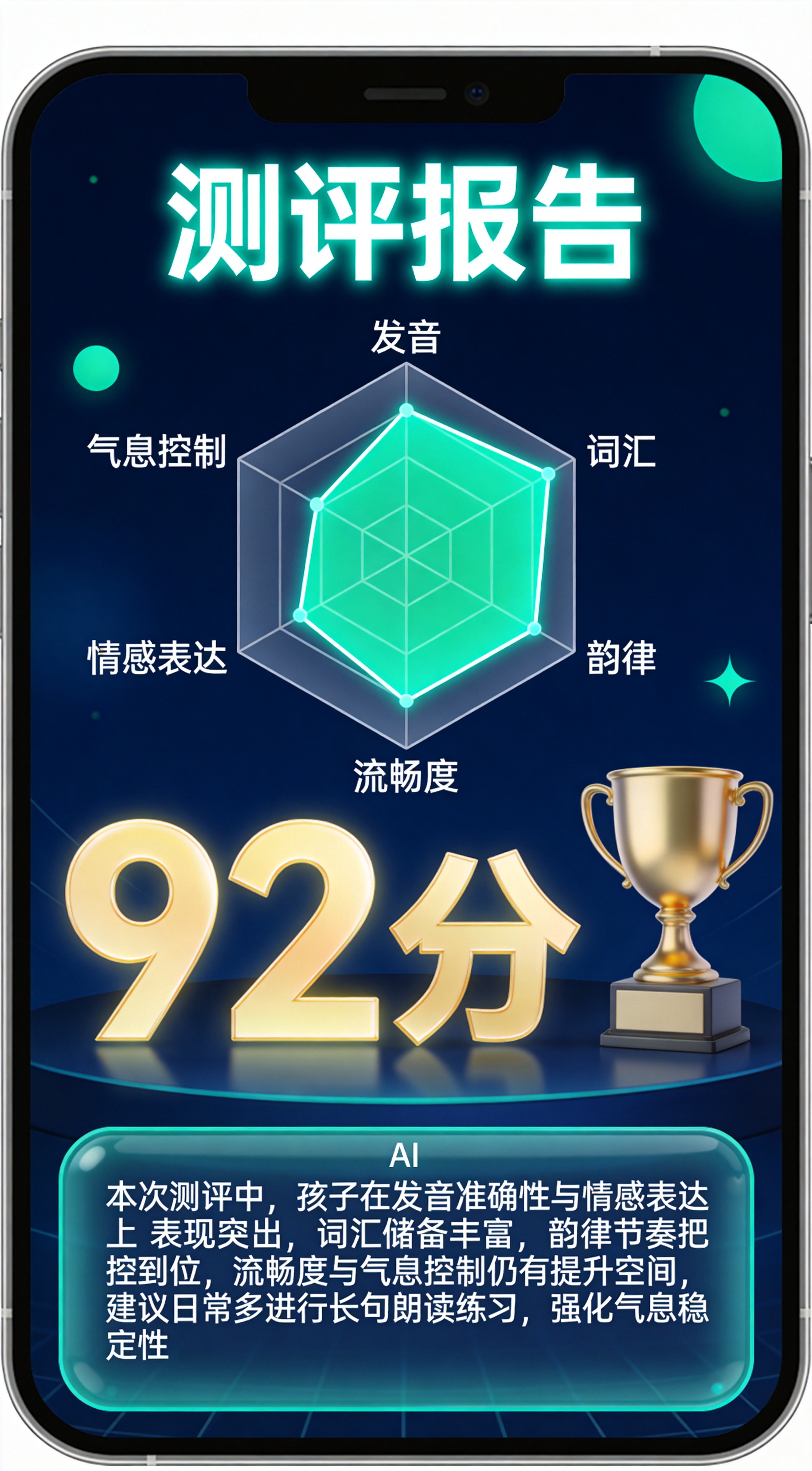 测评报告界面